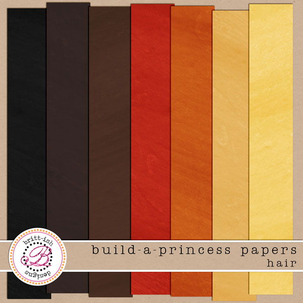 Build-a-Princess Papers: Hair
