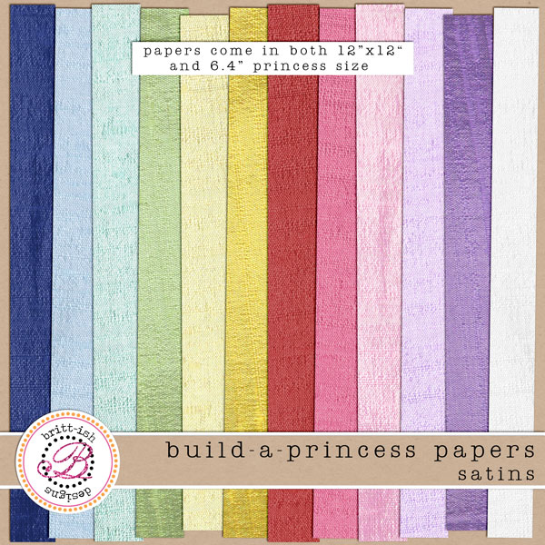 Build-a-Princess Papers: Satins