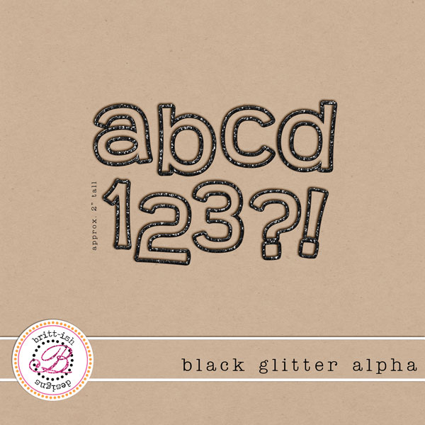 Black Glitter Alpha