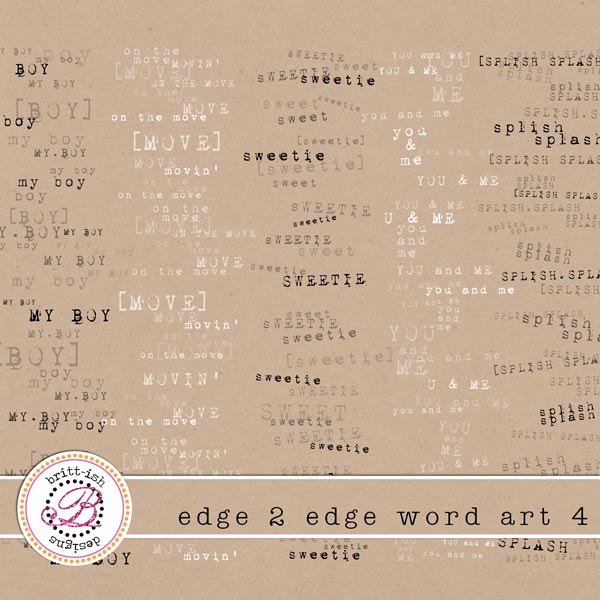 Edge 2 Edge Word Art 4