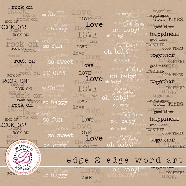 Edge 2 Edge Word Art
