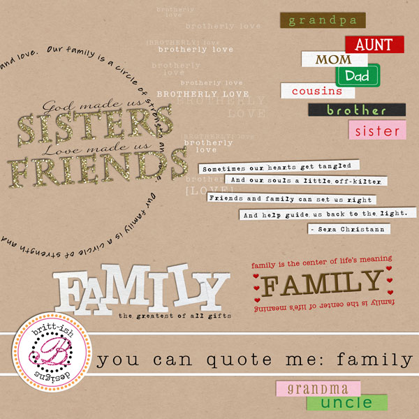 You Can Quote Me: Family