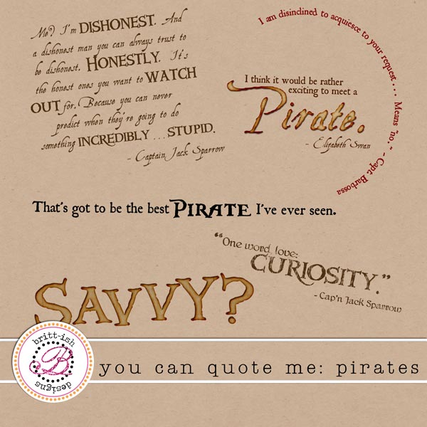 You Can Quote Me: Pirates