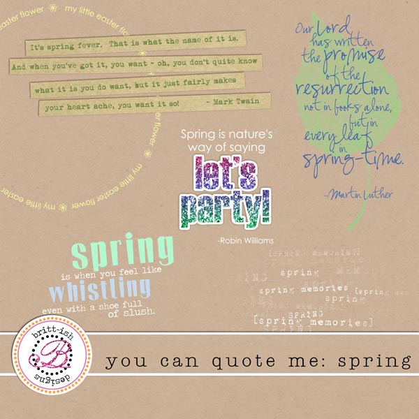 You Can Quote Me: Spring